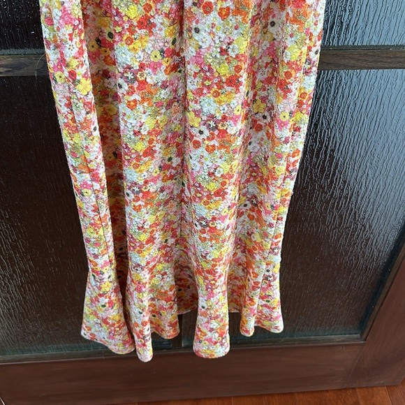 HUTCH Selene Floral Bustier Midi Dress Sweetheart Ditsy Floral Print | Small - Picture 10 of 11